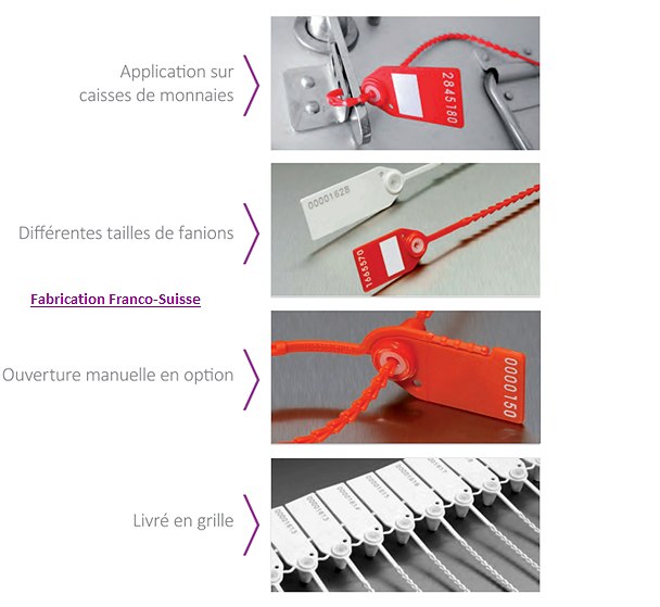 Caractéristique du scellé réglable